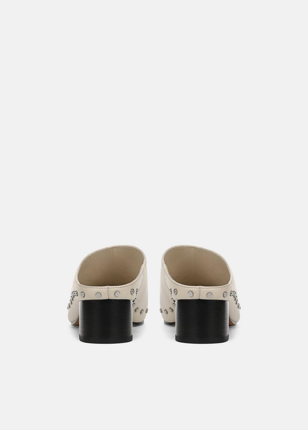 Vince August Studded Leather Mule - Heels