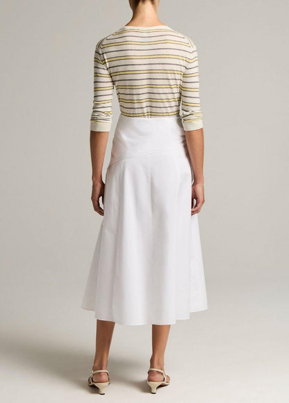Vince Cotton Scarf-Tie Skirt - Skirts