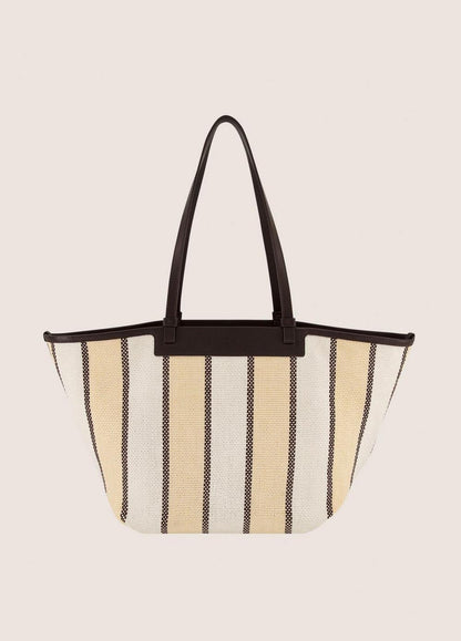 Vince Marin Woven Cotton Large Tote - Handbags