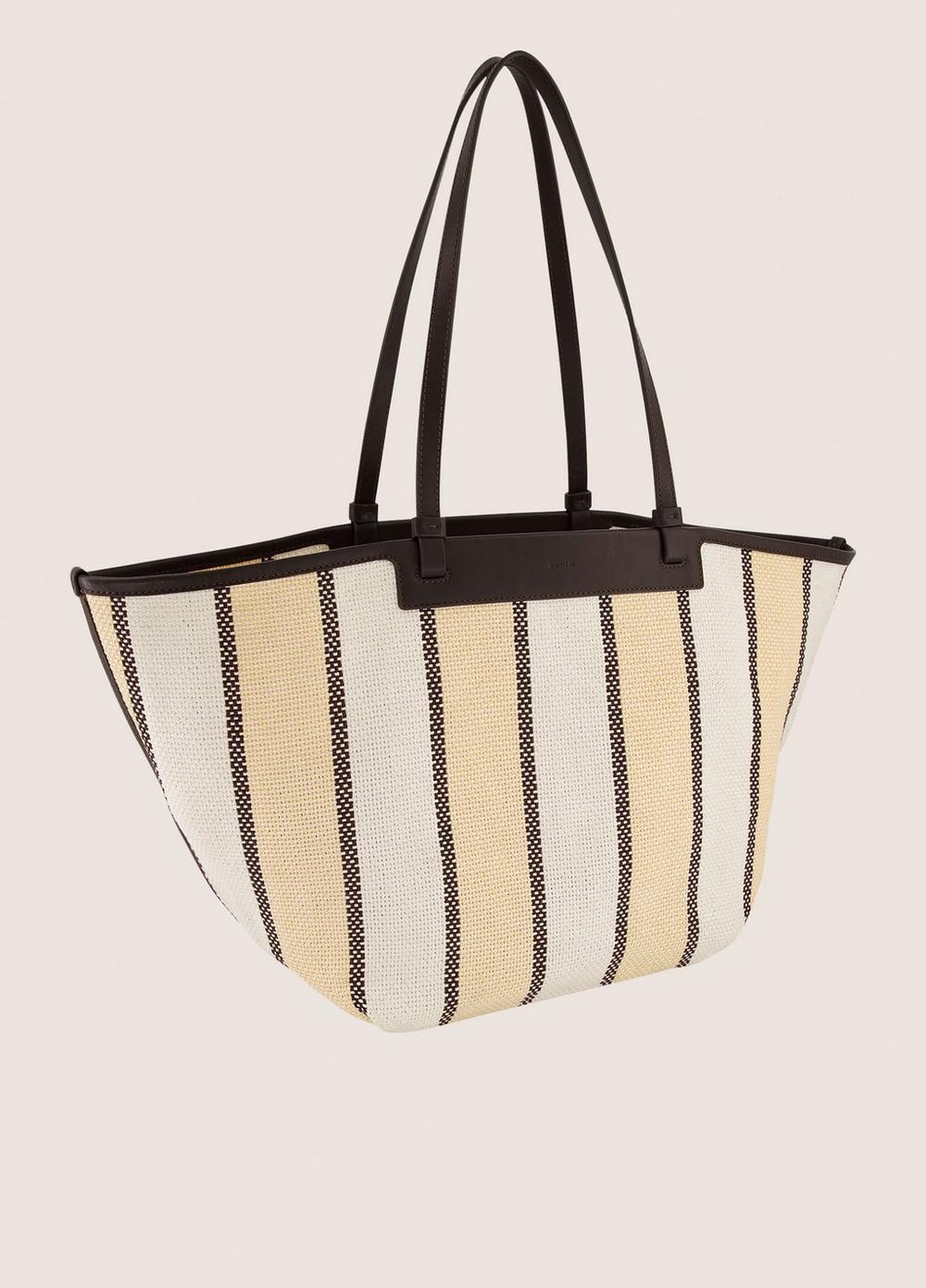 Vince Marin Woven Cotton Large Tote - Handbags