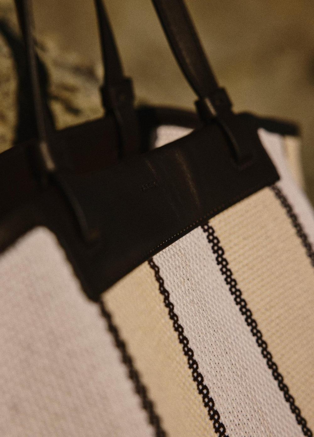 Vince Marin Woven Cotton Large Tote - Handbags
