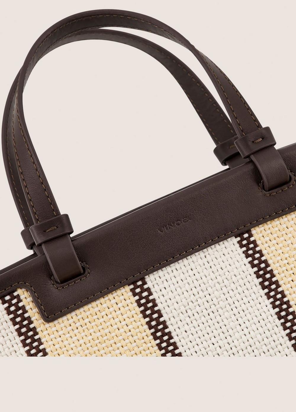 Vince Marin Woven Cotton Mini Tote - Handbags