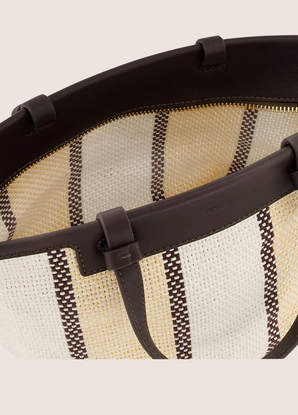 Vince Marin Woven Cotton Mini Tote - Handbags