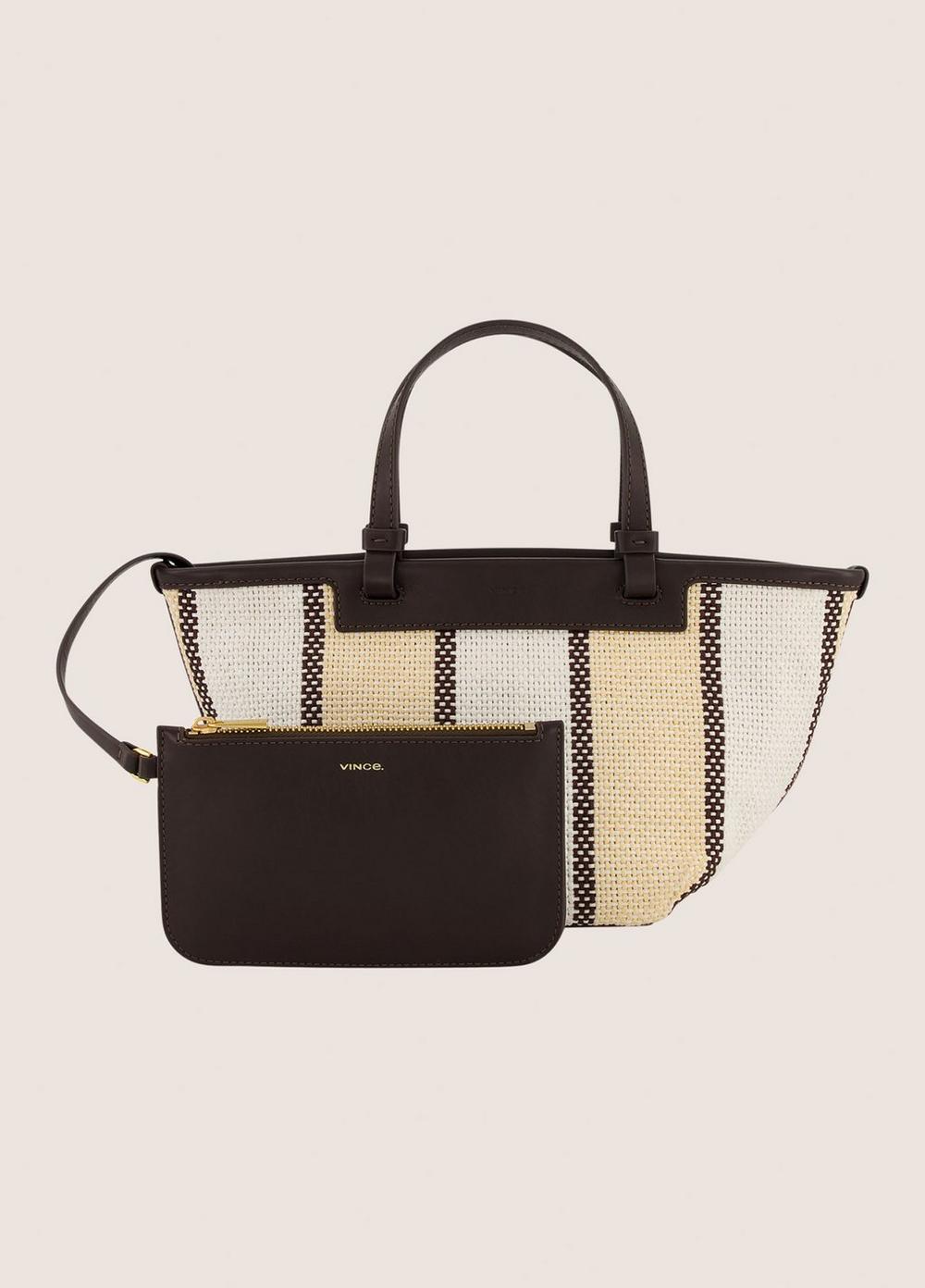 Vince Marin Woven Cotton Mini Tote - Handbags