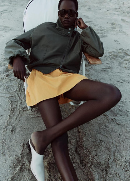 Vince Sculpted Cotton-Blend Parachute Jacket - Jackets