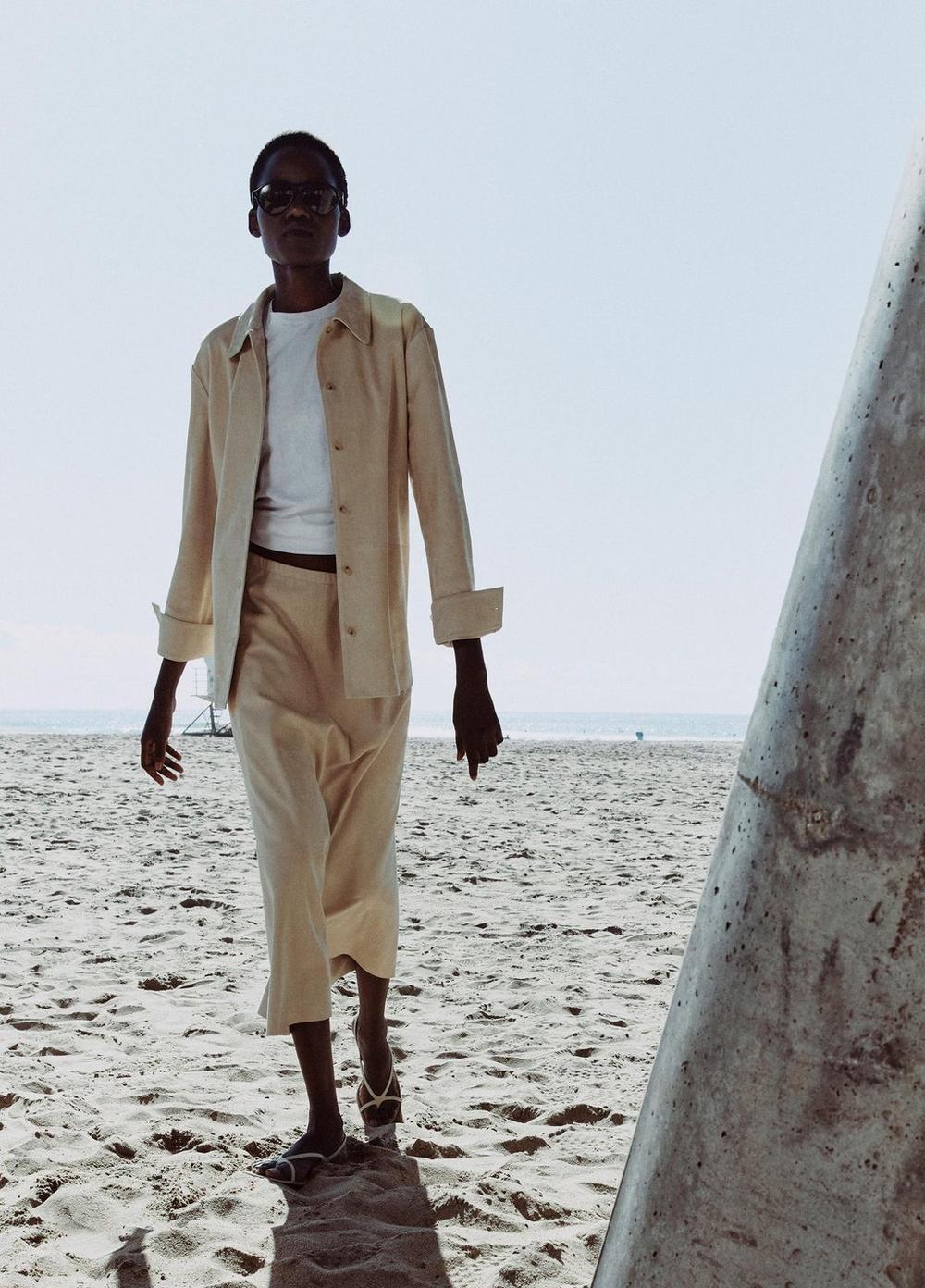 Vince Suede Paneled Shirt Jacket - Jackets