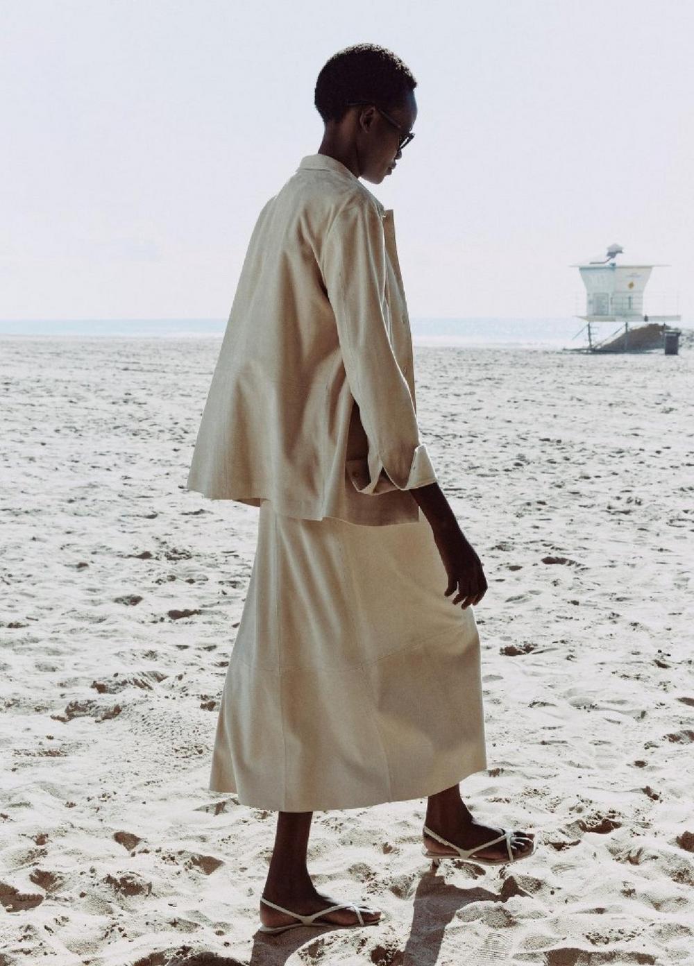 Vince Suede Paneled Shirt Jacket - Jackets