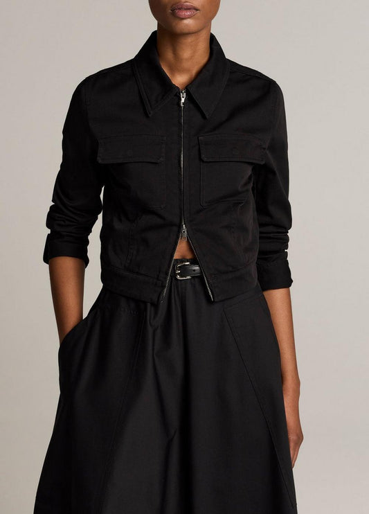 Vince Stretch-Cotton Twill Shrunken Jacket - Jackets