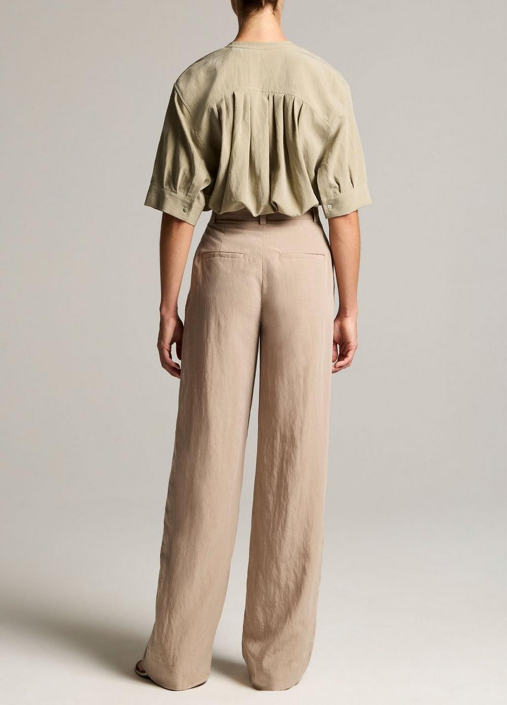 Vince High-Rise Pleated Trouser - Wide Leg