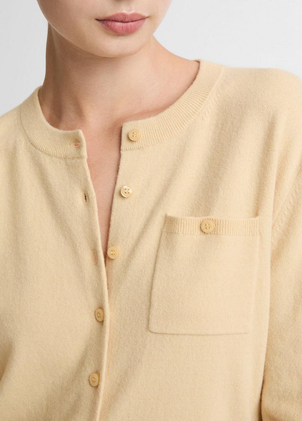 Vince Wool & Cashmere-Blend Pocket Cardigan - Sweaters
