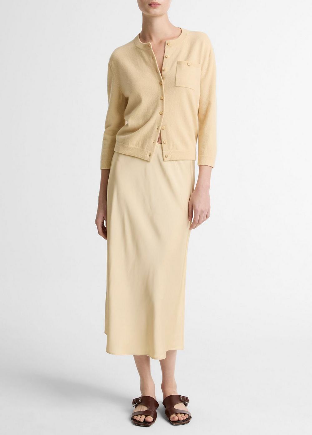 Vince Wool & Cashmere-Blend Pocket Cardigan - Sweaters