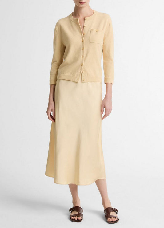 Vince Matte Satin Slip Skirt - Dresses & Skirts