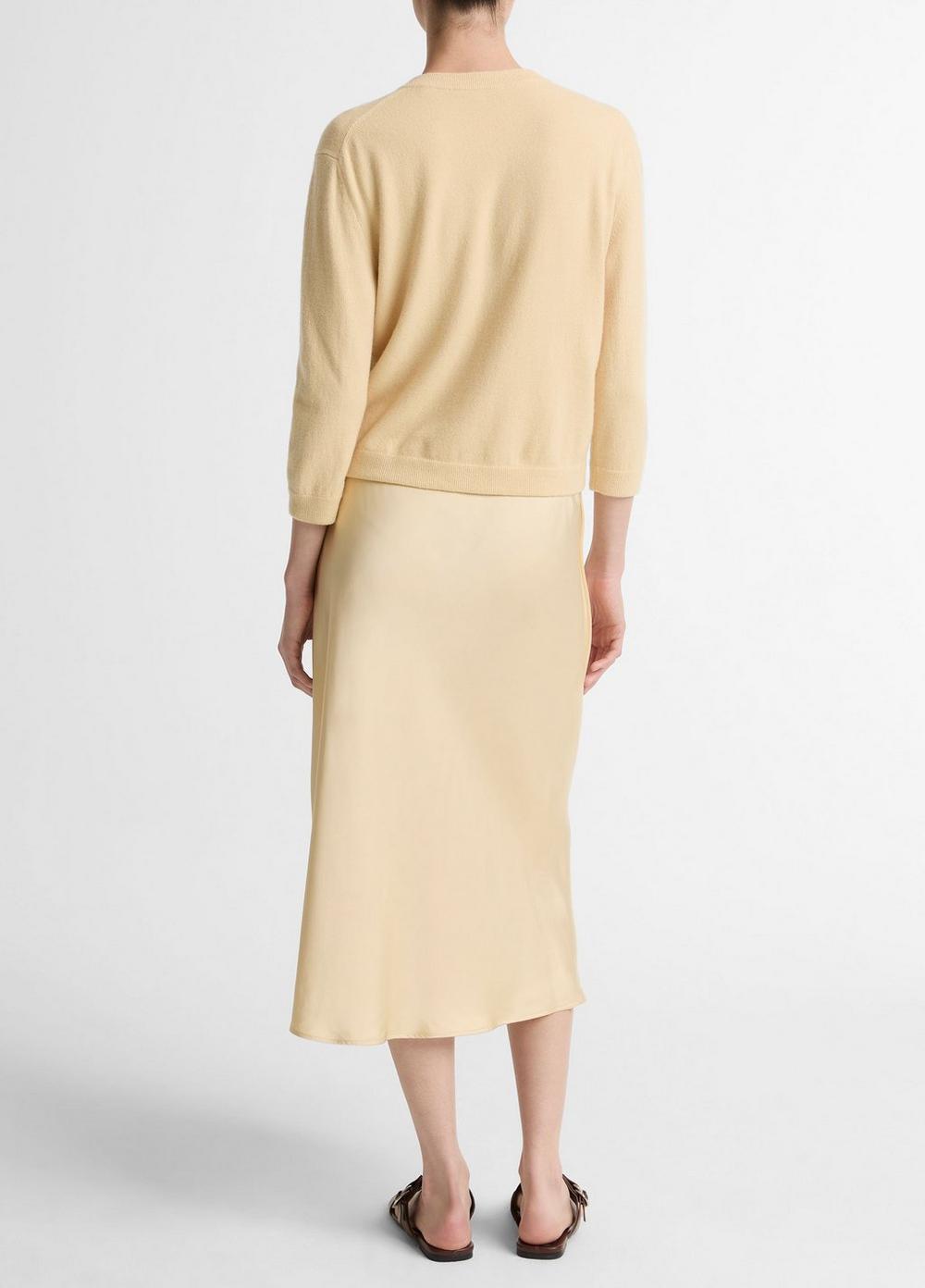 Vince Matte Satin Slip Skirt - Dresses & Skirts