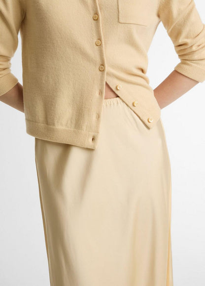 Vince Matte Satin Slip Skirt - Dresses & Skirts