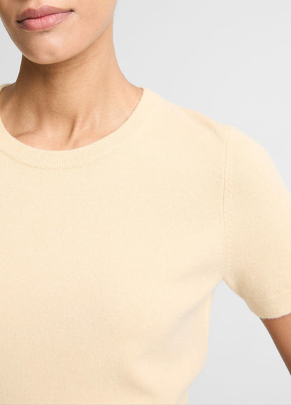 Vince Wool & Cashmere-Blend Short-Sleeve Sweater - Sweaters