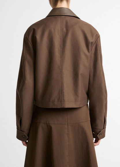 Vince Casual Cotton Twill Jacket - Jackets & Outerwear
