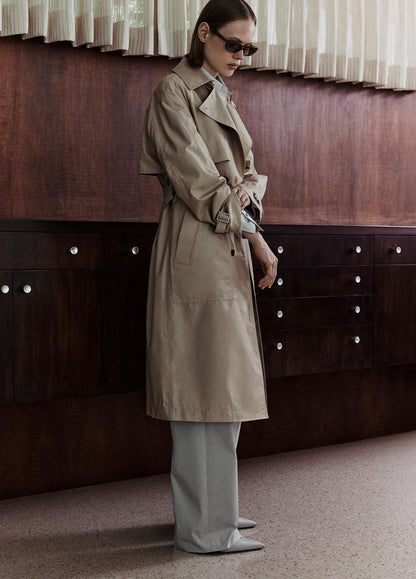 Vince Fine Cotton-Blend Twill Trench Coat - Coats