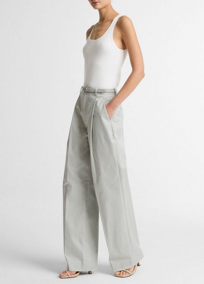 Vince Camille Cotton-Blend Wide-Leg Trouser - Pants & Shorts
