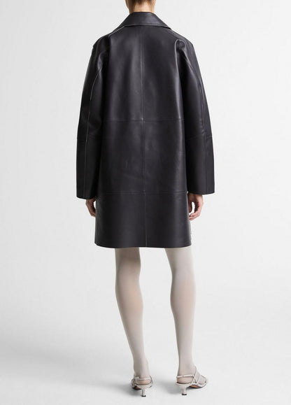 Vince Bonded Leather Coat - Coats