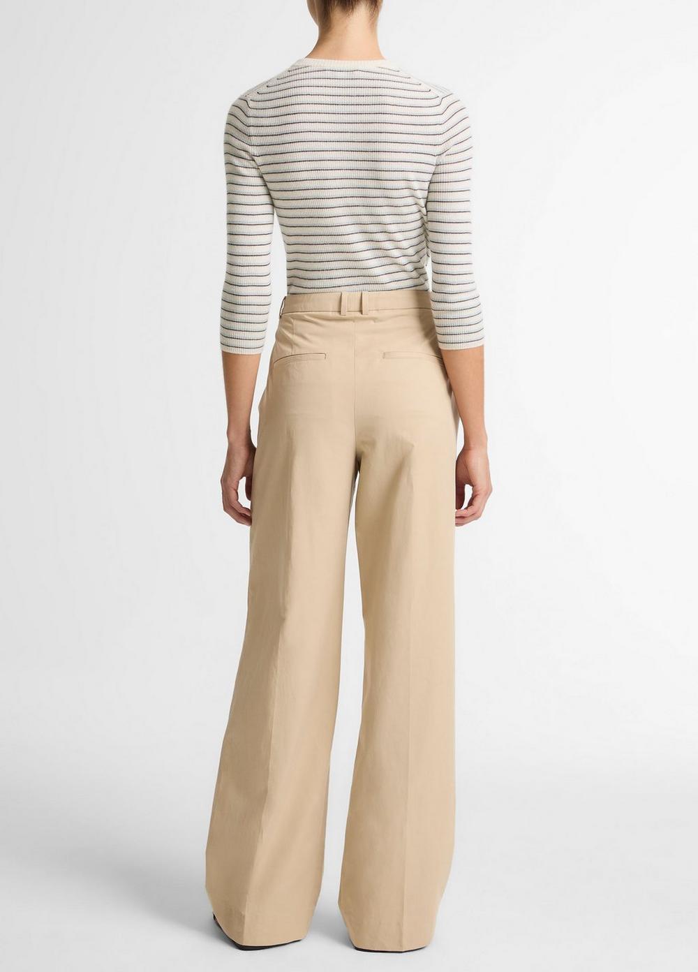 Vince Camille Cotton-Blend Wide-Leg Trouser - Pants & Shorts