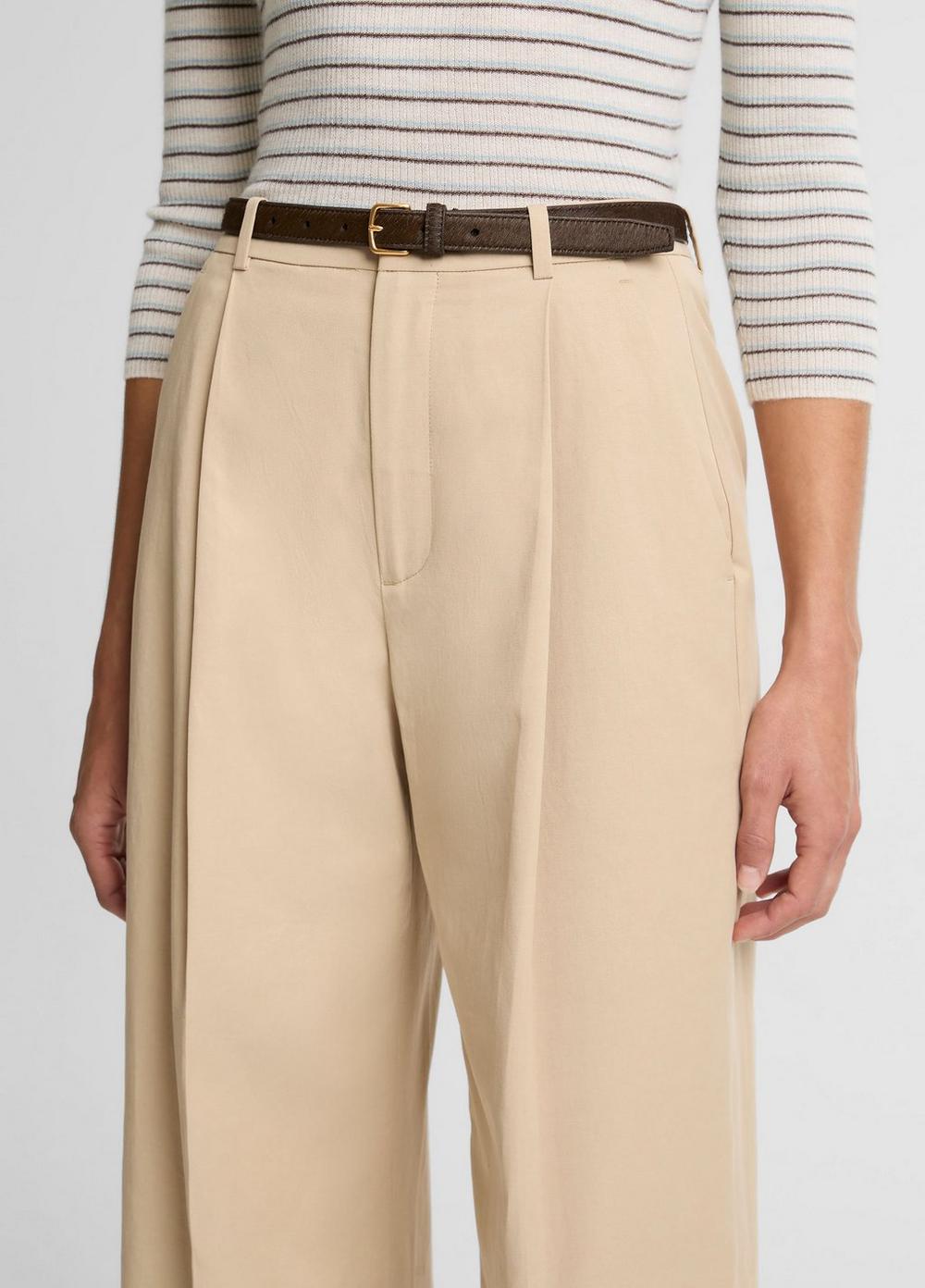 Vince Camille Cotton-Blend Wide-Leg Trouser - Pants & Shorts