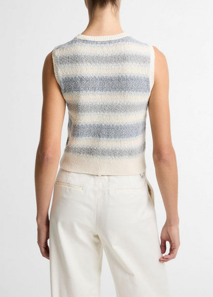 Vince Summer Fair Isle Silk-Blend Sweater Vest - Sweaters