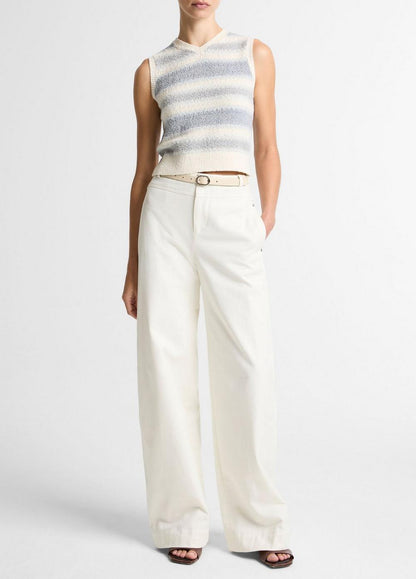 Vince Summer Fair Isle Silk-Blend Sweater Vest - Sweaters