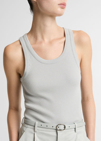 Vince Ribbed Scoop-Neck Tank - Tank Tops