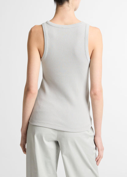 Vince Ribbed Scoop-Neck Tank - Tank Tops