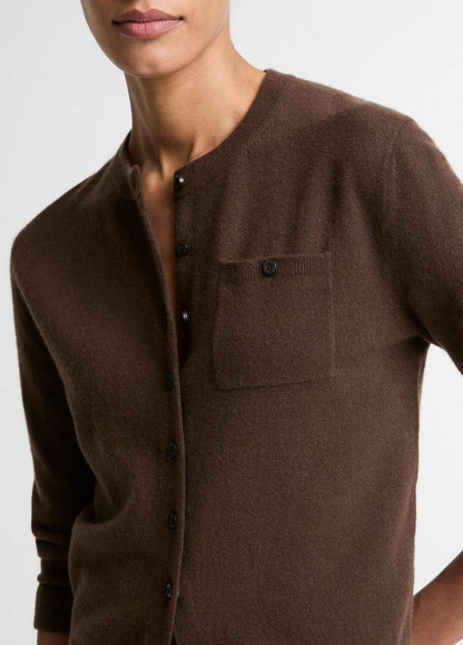 Vince Wool & Cashmere-Blend Pocket Cardigan - Sweaters
