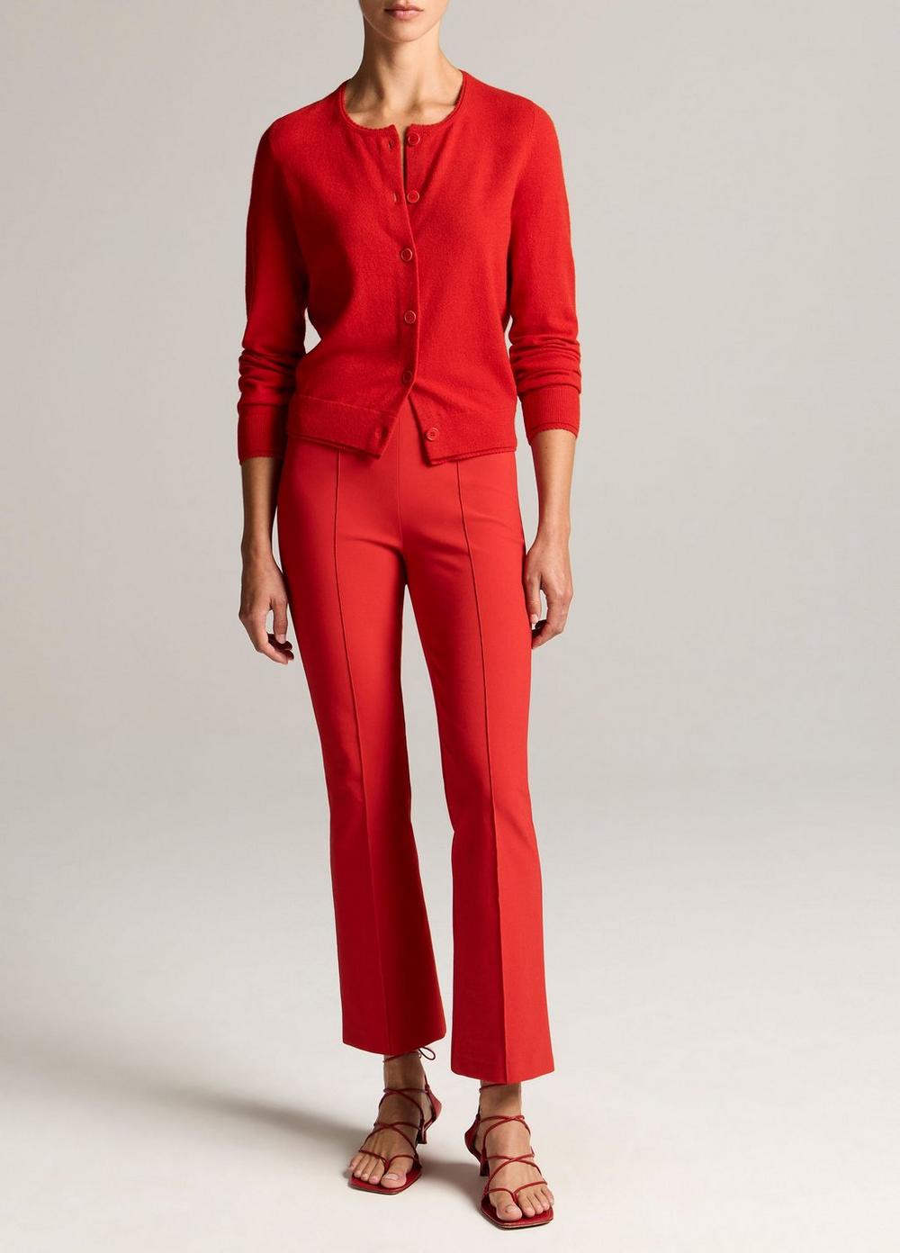 Vince Scallop-Trim Wool & Cashmere-Blend Cardigan - Cardigans