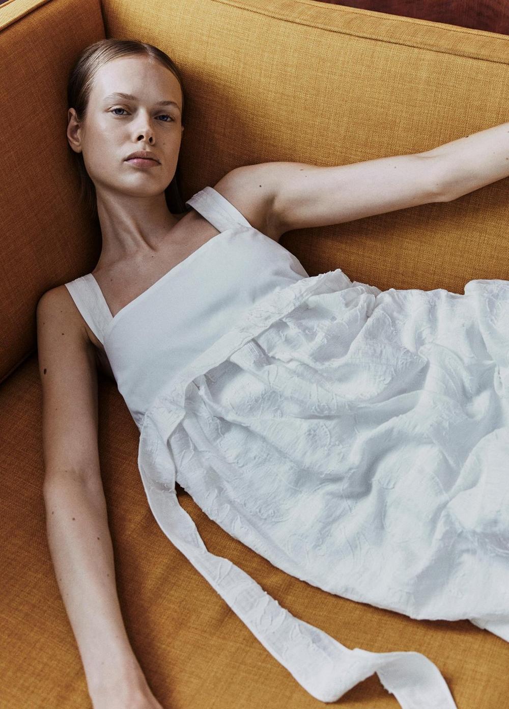 Vince Fil Coupé Mixed-Media Dress - Dresses