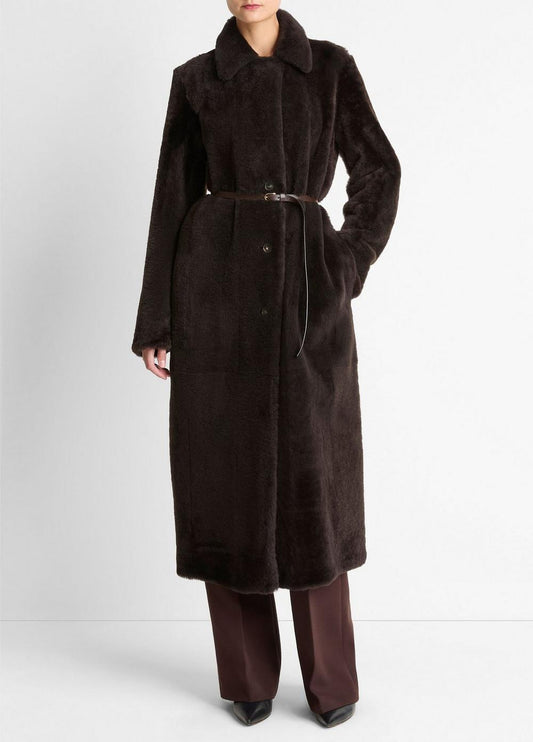 Vince Shearling Long Coat - Coats