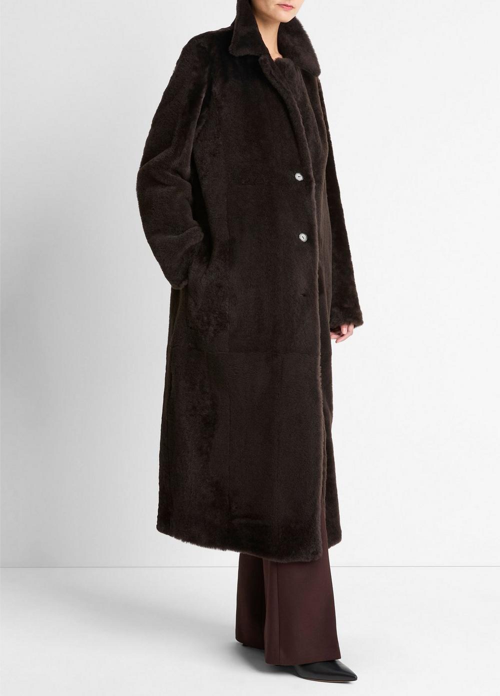 Vince Shearling Long Coat - Coats