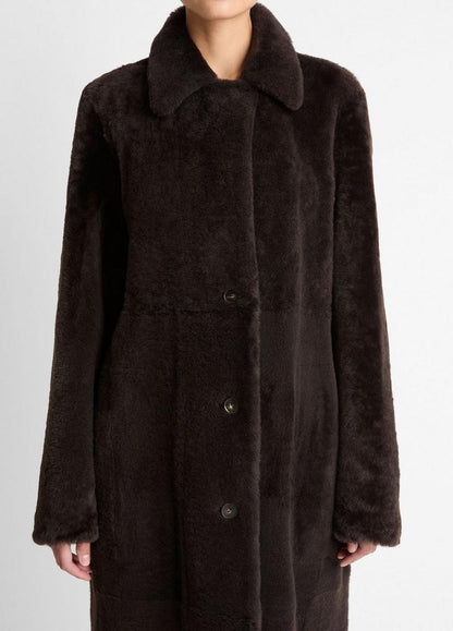 Vince Shearling Long Coat - Coats