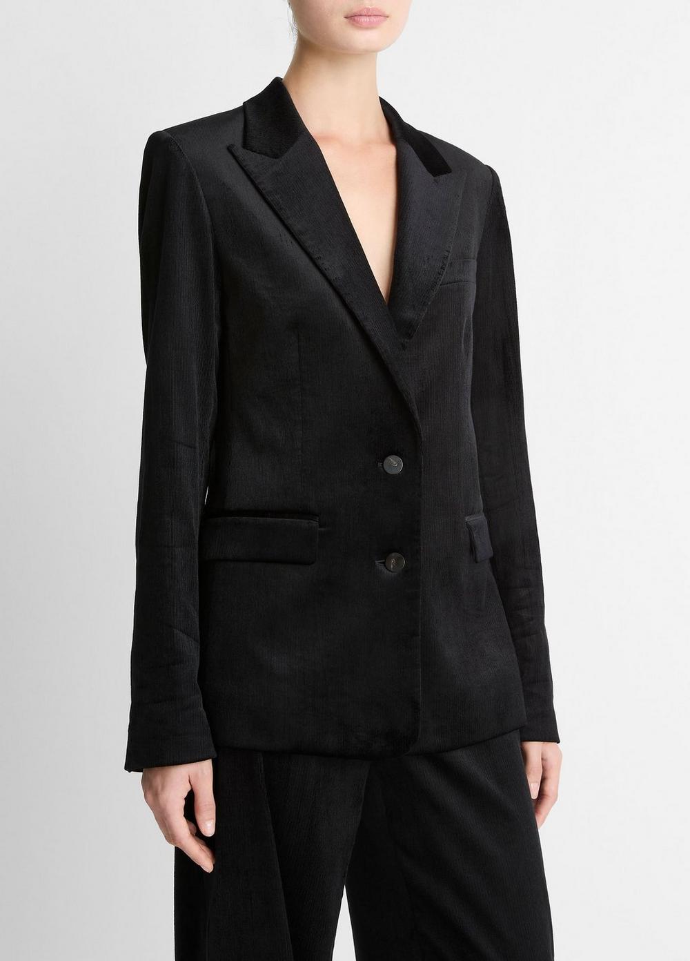 Vince Italian Velvet Blazer - Jackets & Outerwear