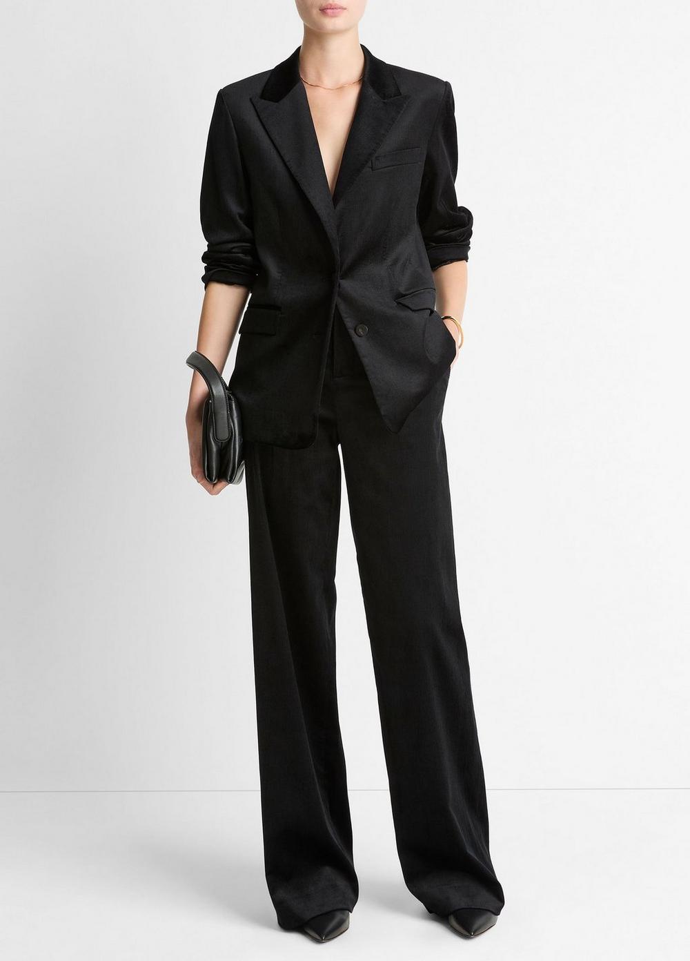 Vince Italian Velvet Blazer - Jackets & Outerwear