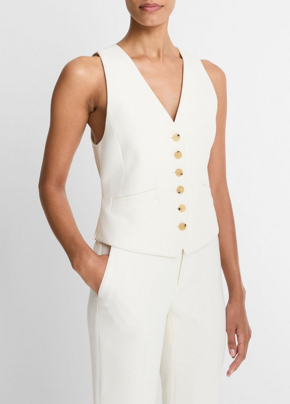 Vince Sculptural Fitted Vest - Jackets & Outerwear