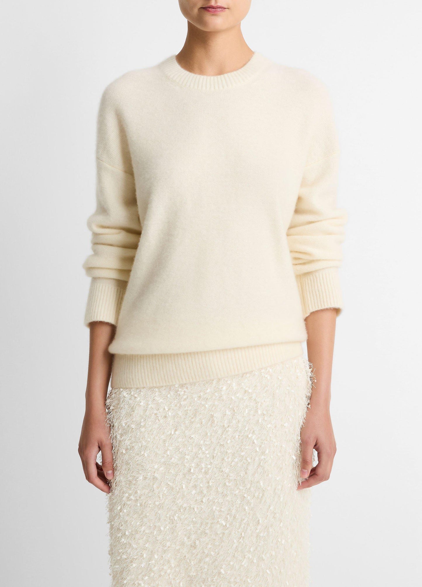 Vince Plush Cashmere Crew Neck Sweater - Crew Neck
