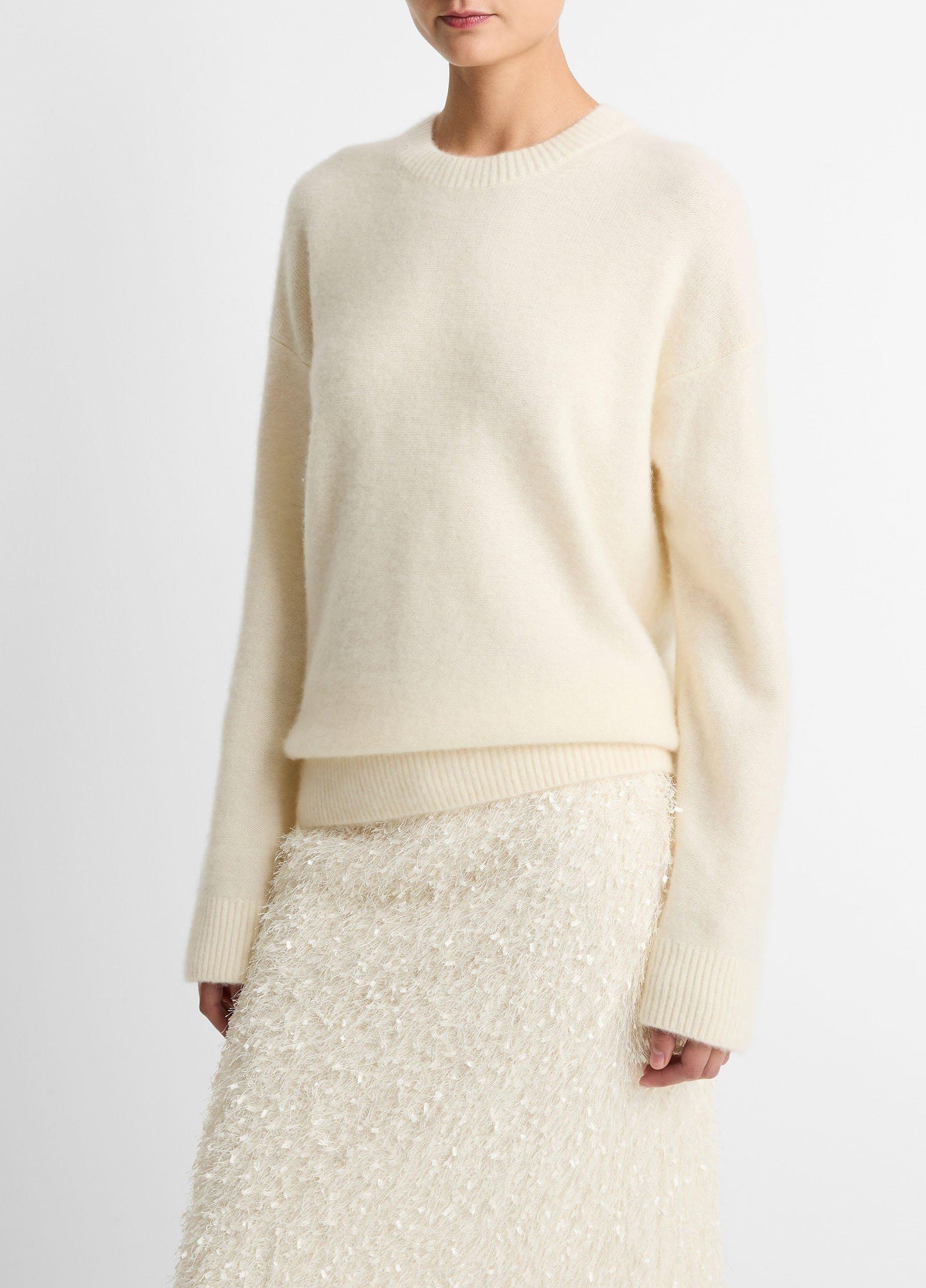 Vince Plush Cashmere Crew Neck Sweater - Crew Neck