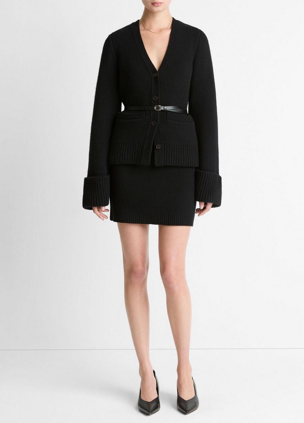 Vince Double-Face Wool & Cashmere-Blend Mini Skirt - Dresses & Skirts