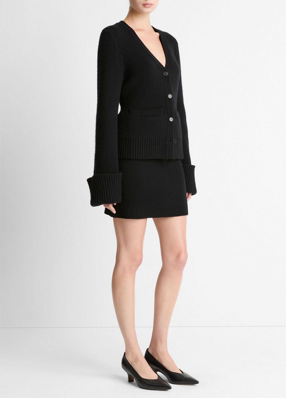 Vince Double-Face Wool & Cashmere-Blend Mini Skirt - Dresses & Skirts