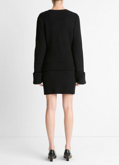 Vince Double-Face Wool & Cashmere-Blend Mini Skirt - Dresses & Skirts