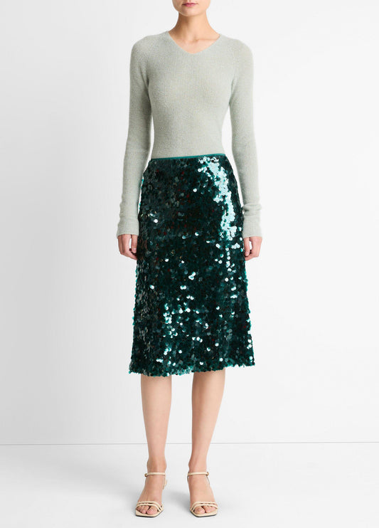 Vince Paillette Bias Skirt - Dresses & Skirts