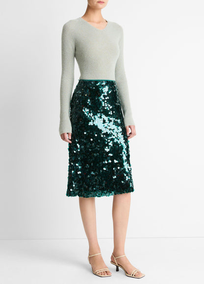Vince Paillette Bias Skirt - Dresses & Skirts