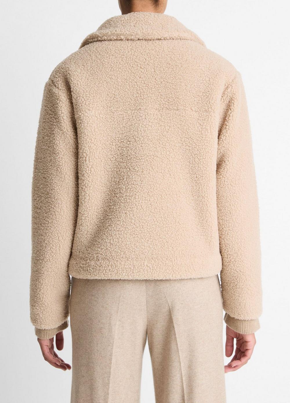 Vince Collared Sherpa Jacket - Jackets & Outerwear