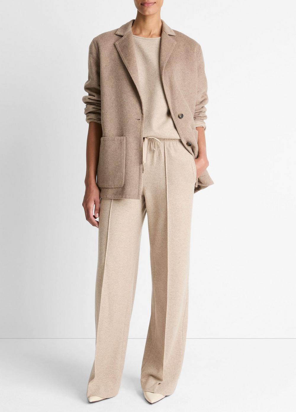 Vince Double-Face Wool & Cashmere-Blend Blazer - Jackets & Outerwear