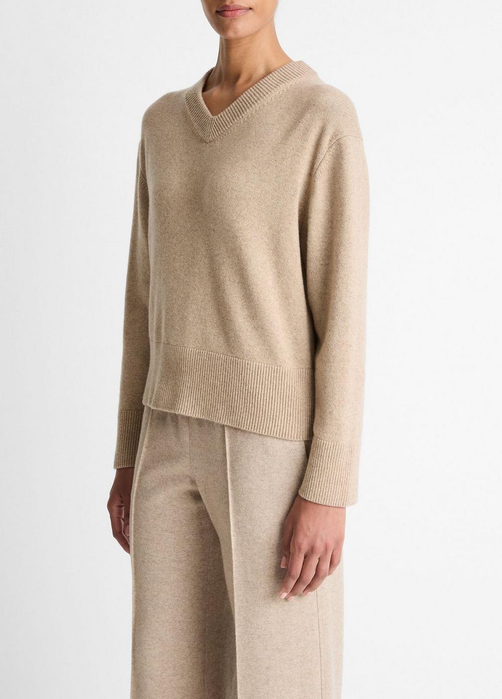 Vince Wool-Cashmere V-Neck Sweater - Sweaters