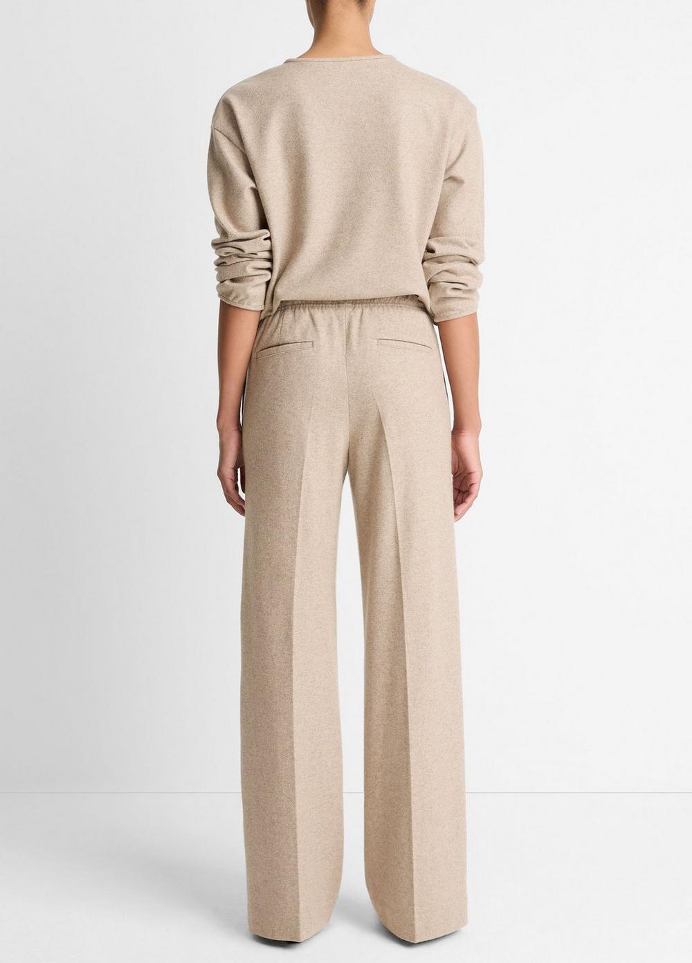Vince Wool-Blend Tailored Wide-Leg Pant - Pants & Shorts