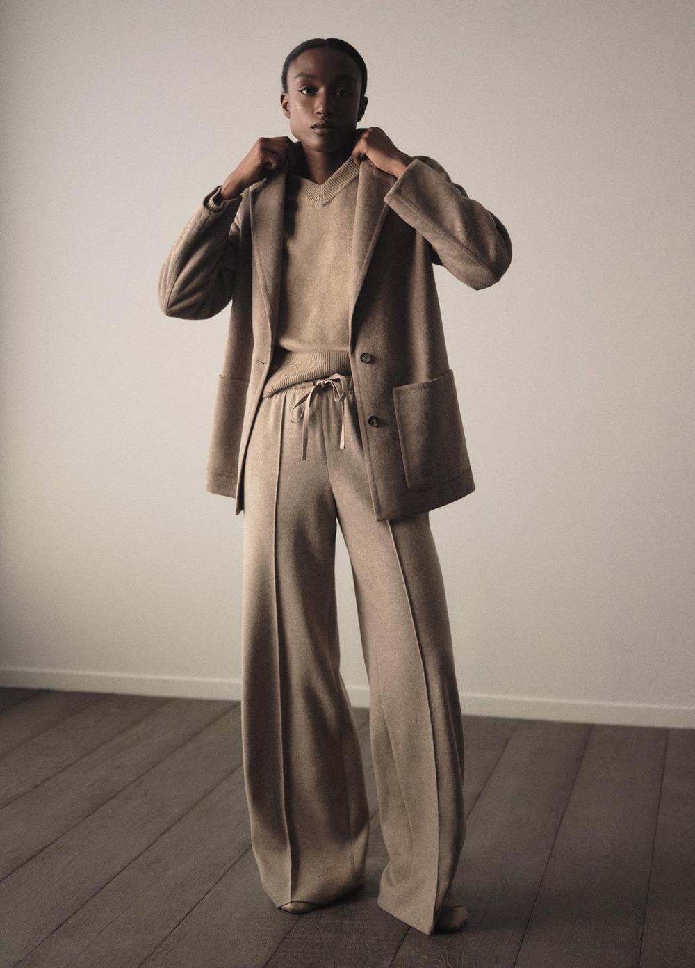 Vince Wool-Blend Tailored Wide-Leg Pant - Pants & Shorts